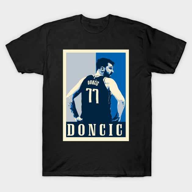 Luka Doncic Pop Art Style T-Shirt by mia_me